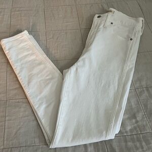 Madewell Women's White 10” High-Rise Skinny Jeans in Sz 29